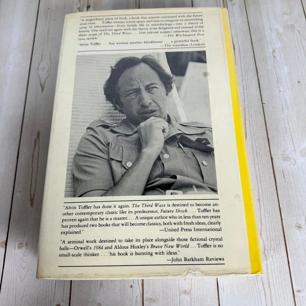 The Third Wave Alvin Toffler 1980 Hardcover William Morrow Futurology Social